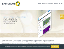 Tablet Screenshot of empuron.com